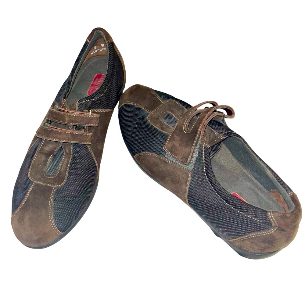 MUNRO AMERICAN Jolie Strap Sneaker Brown Shoe 9 sport Women’s